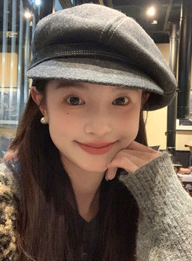 帽女显脸小文艺百搭画家帽