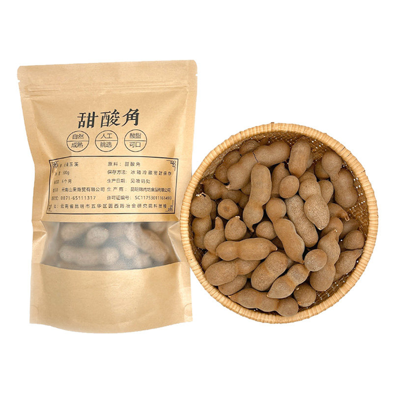 酸甜角云南特产酸角500g新鲜罗望子带壳酸豆角散装孕妇甜酸角零食 - 图3