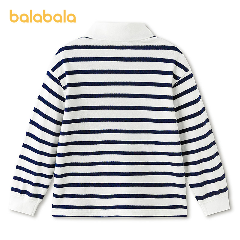 【商场同款】巴拉巴拉童装男童长袖t恤儿童2026春新款POLO衫学院,淘宝优惠券,粉丝福利购,淘宝优惠卷