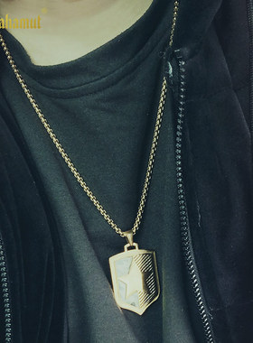 军事项链钛钢男军牌可定制刻字