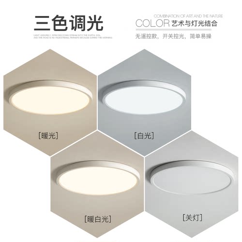 简约现代阳台灯led吸顶灯超薄卧室灯客厅过道灯走廊中山房间灯具 - 图3