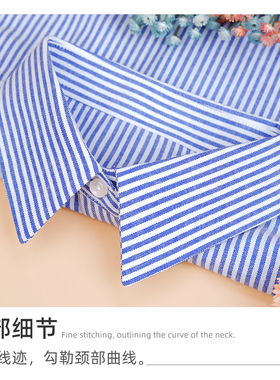 条纹女士假领子高级感新款百搭女
