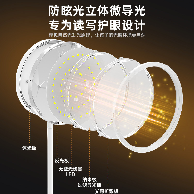 雅格国AA级插电台灯护眼学习专用大学生宿舍书桌写作业阅读灯2025