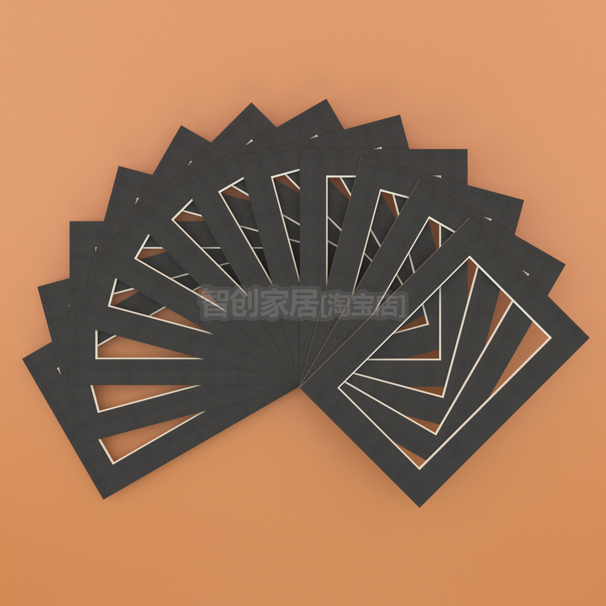 5寸6寸7寸8寸10寸12寸14寸卡纸白色黑色相框内衬画框装裱照片垫