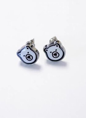 26SS NIGO店铺限定 ANIMAL  EARRINGS北极熊老虎鸭子耳钉男女