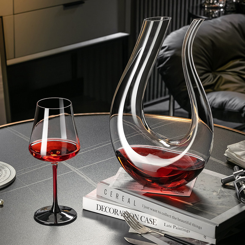 轻奢高档水晶玻璃红酒杯套装家用醒酒器一体杯架葡萄酒高脚杯酒具,淘宝优惠券,粉丝福利购,淘宝优惠卷