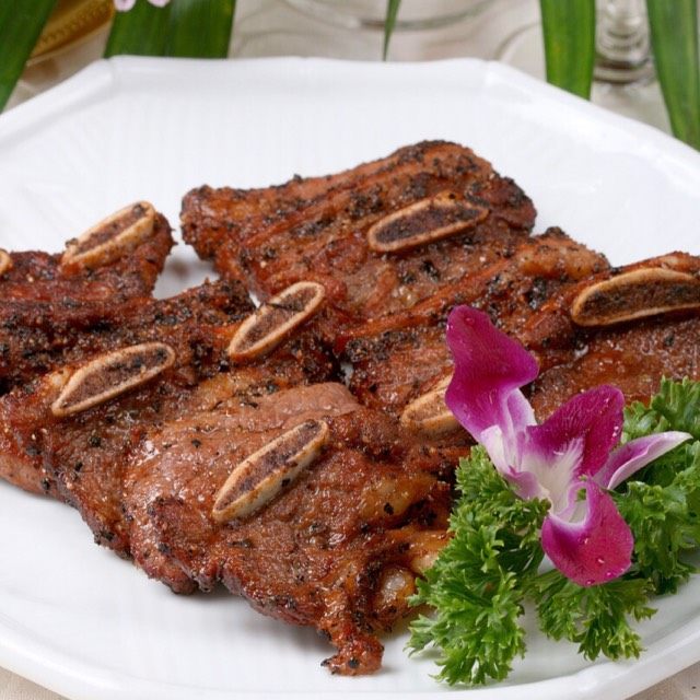 联豪黑椒牛仔骨6包装1440g新鲜牛仔骨已腌制冷冻酒店餐厅带骨牛排