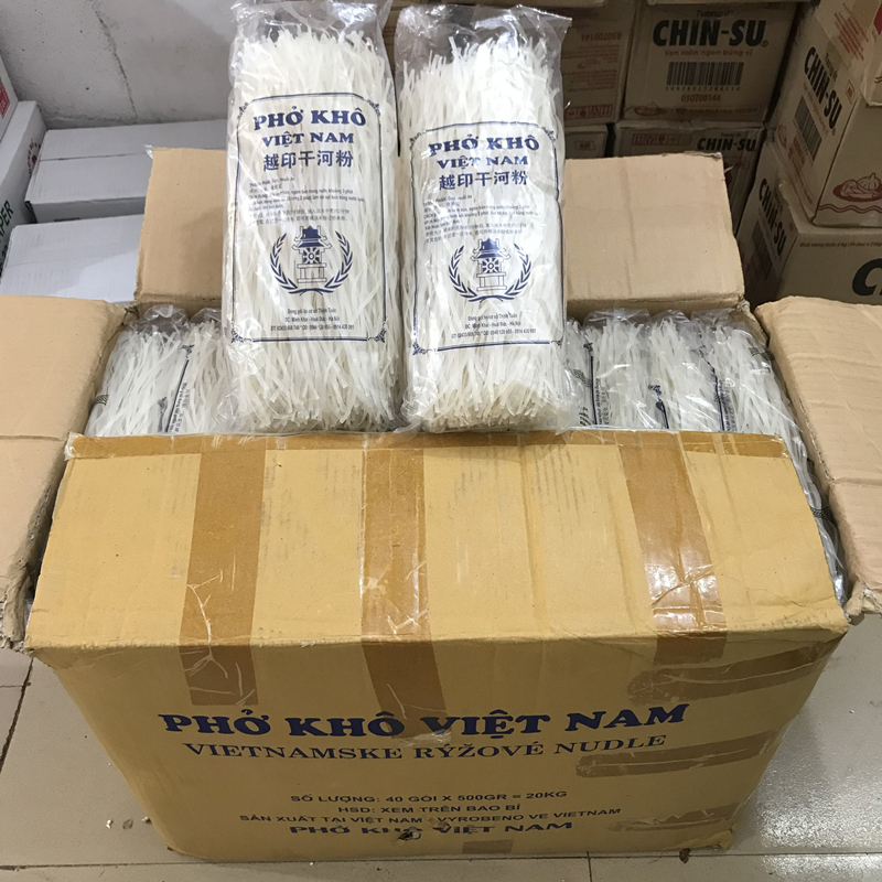 越南干河粉整箱500g×40袋包邮进口Pho Kho Linh Chi米粉牛河汤粉 - 图2