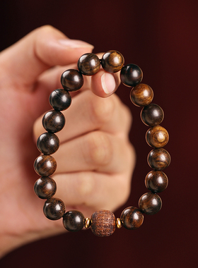 真天然奇楠沉香手串收藏级老料佛珠真品男女士手链安神佛珠