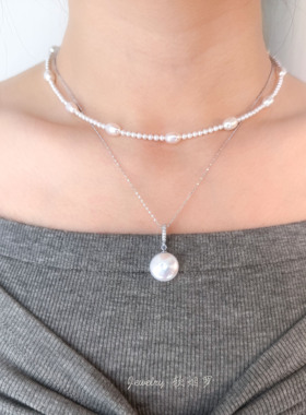 Jewelry软烟罗天然淡水珍珠项链