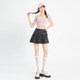 2025 new French ballet style bow skirt for women with summer high waist A-line slimming cake fluffy pleated skirt