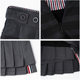 Wang Xinling's same tb pleated skirt A-line slim short skirt