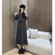 Korean atmosphere outfit, fake two-piece jacket, hip-covering skirt, fashionable two-piece suit for small people