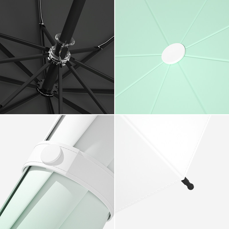 太阳伞防晒防紫外线雨伞女晴雨两用遮阳伞男折叠黑胶手动超轻双人