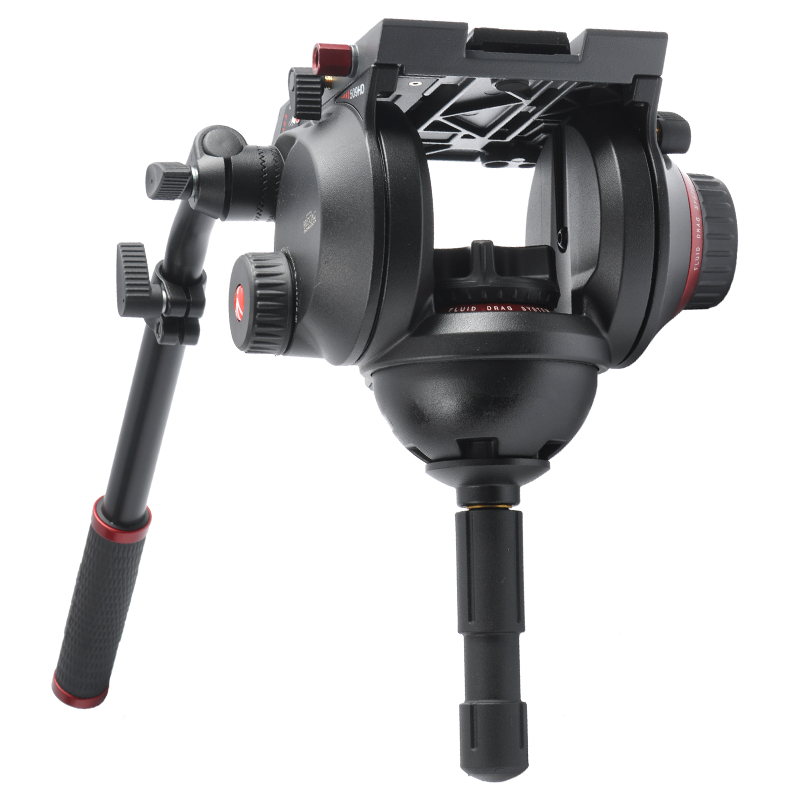 曼富图（Manfrotto）509HD单反相机稳定拍摄专业双向摄影摄像观鸟液压云台 100mm碗口-图3