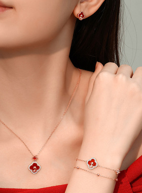 萌蛇项链女生纯银本命年礼物