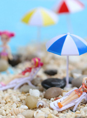 diy太阳伞微景观盆栽摄影pvc摆件