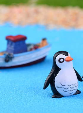 微景观园艺摄影盆栽企鹅小动物