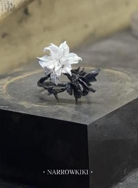 双相情感障碍概念设计戒指黑白双色曼陀罗