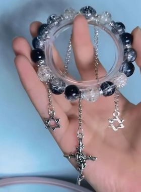 惊封白柳手链diy同款印象手链小众气质高级感手串国风串珠