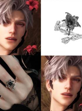 秦彻曼陀罗系列戒指恋与深空印象周边情侣对戒二次元周边礼物指环