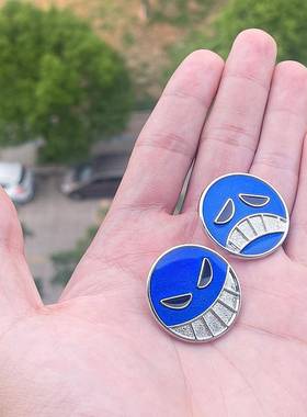 海贼王艾斯项链 白胡子海贼团标志手链哭脸笑脸钥匙挂件 动漫周边