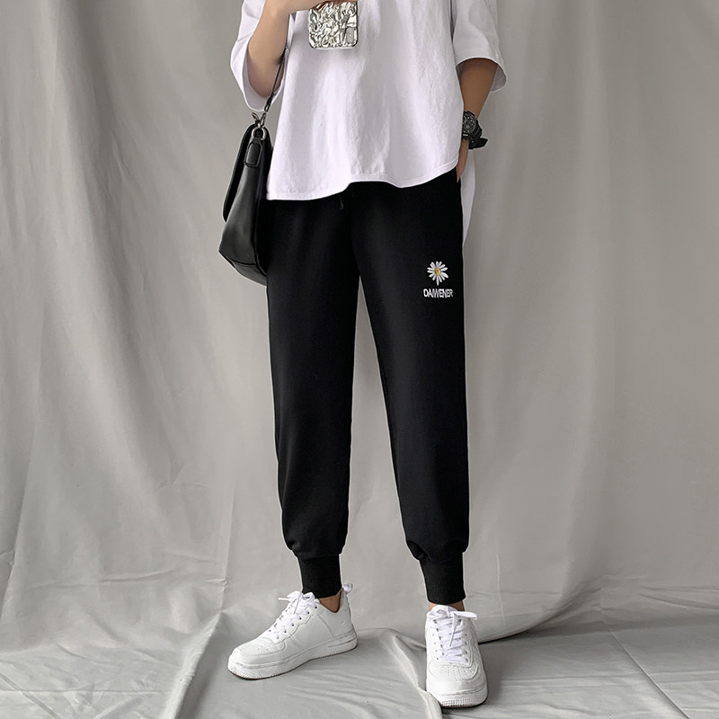 小雏菊运动裤女春夏季2020休闲裤子 伊索芙休闲裤