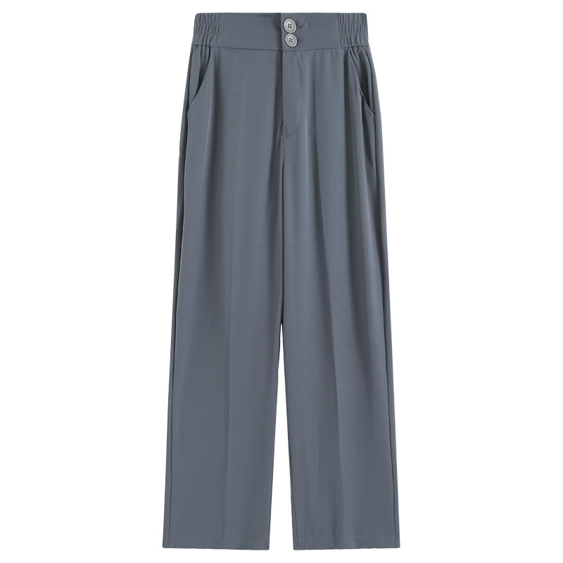 双扣秋冬宽松直筒2020年新款西装裤 伊索芙休闲裤