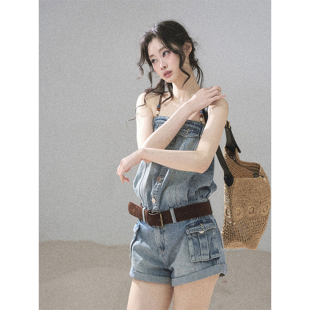 2026 Summer American Workwear Design Jumpsuit