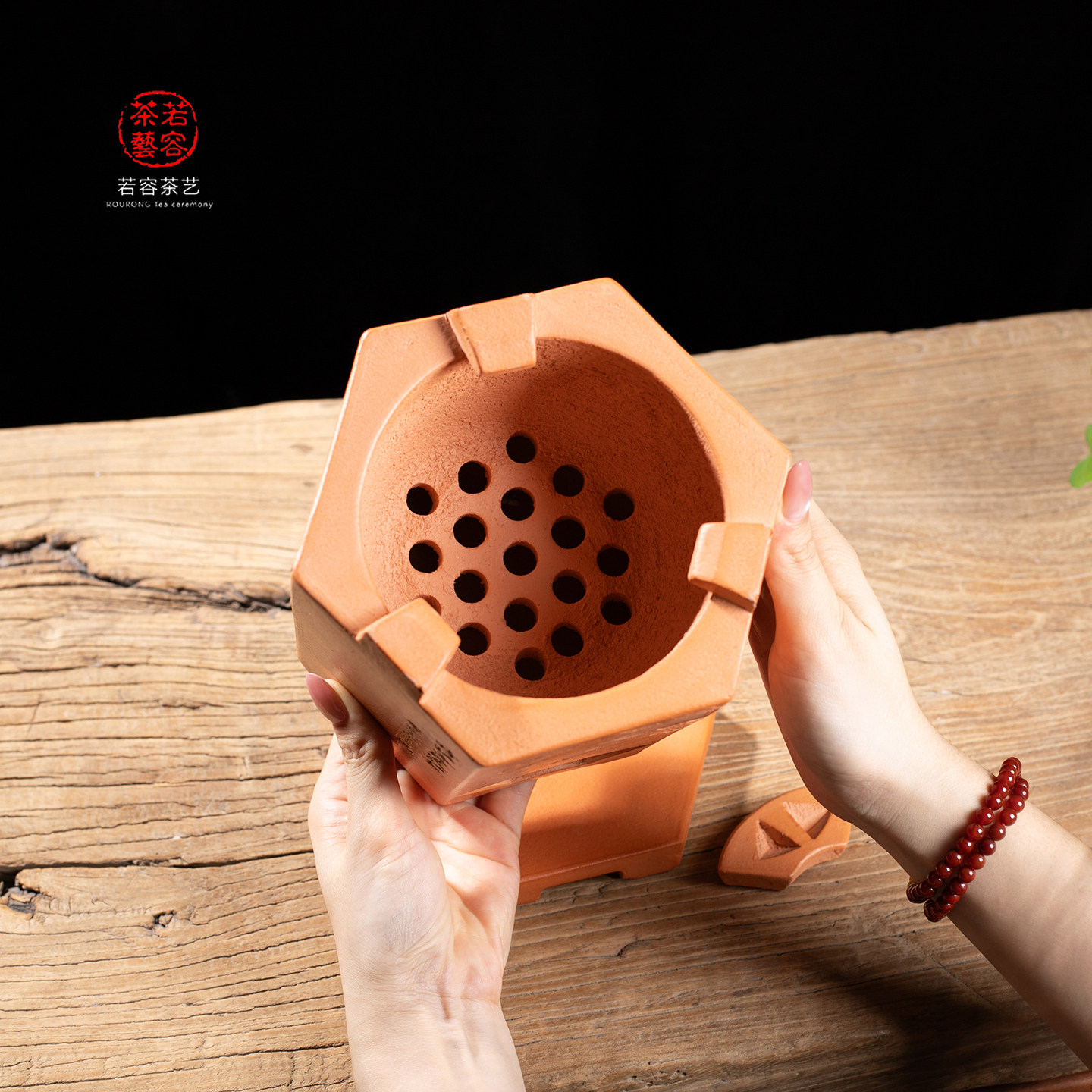 潮汕工夫茶风炉六角茶炉炭炉老式手工红泥泡茶煮水炉薄胎红泥茶壶,淘宝优惠券,粉丝福利购,淘宝优惠卷