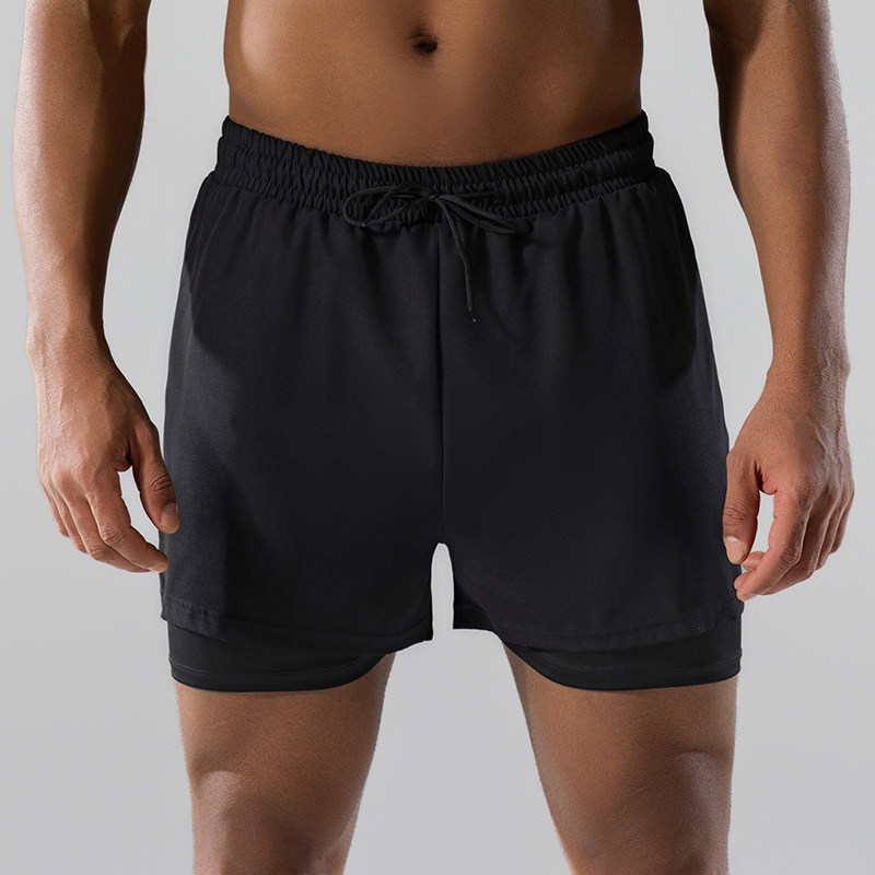 泳裤男沙滩裤海边冲浪裤双层防尴尬泳裤泡温泉游泳短裤弹力运动裤,淘宝优惠券,粉丝福利购,淘宝优惠卷