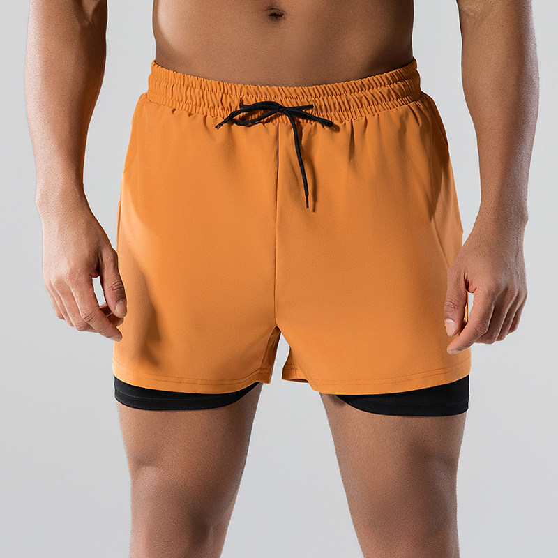 泳裤男沙滩裤海边冲浪裤双层防尴尬泳裤泡温泉游泳短裤弹力运动裤,淘宝优惠券,粉丝福利购,淘宝优惠卷