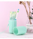 Portable travel home toothbrush washing storage box