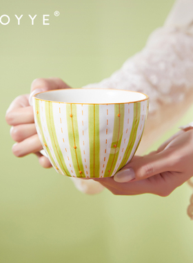 K11 JOYYE釉下彩陶瓷马克杯大容量早餐杯女生颜值牛奶麦片杯子