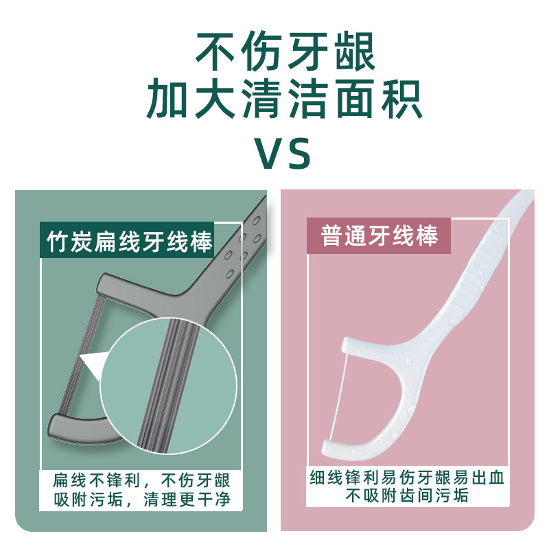 单独包装家庭装扁线倍加洁牙线棒 倍加洁美星牙线/牙线棒
