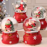 Музыкальная шкатулка для пожилых людей, детский декор, со снежинками, рождественский подарок, подарок на день рождения