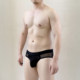 Men's transparent sexy low-waist briefs