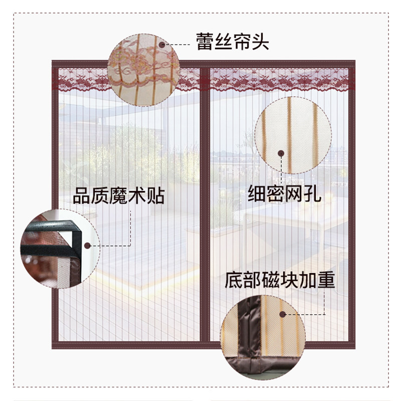 魔术贴防蚊纱窗网自粘型窗纱门帘 明航纱窗/纱门
