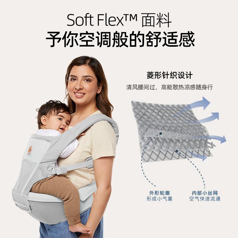 ergobaby二狗腰凳婴儿背带Alta抱娃神器出行抱抱托婴儿前抱坐凳