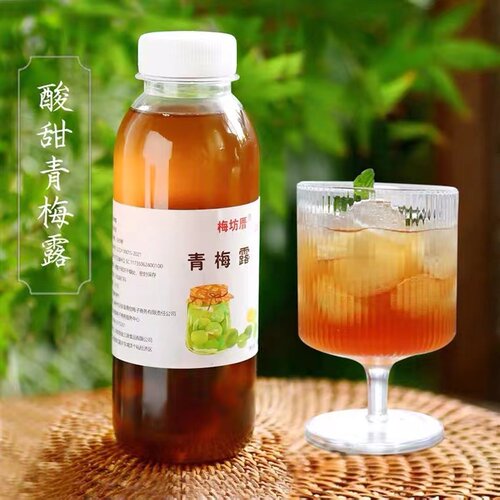 浓缩青梅露传统发酵青梅汁原浆梅子露咖啡泡酒泡水酸梅调鸡尾酒 - 图1