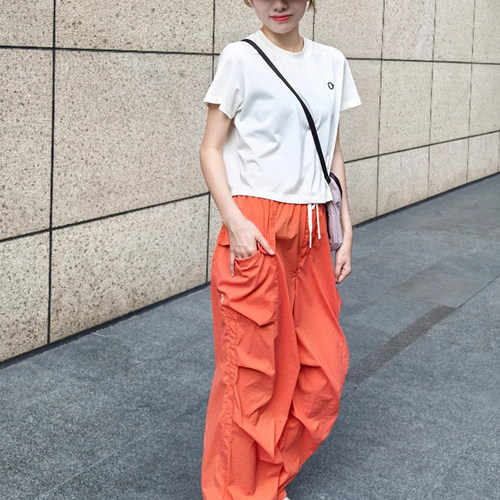 素然26新品狗邮差印花短袖T恤女夏季宽松圆领速干上衣 A0261TS65 - 图1