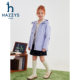 Hazzys Haggis children's windbreaker 2025 autumn new big children's three-proof breathable plus velvet thick coat