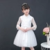 Trẻ em váy công chúa váy cô gái hoa đám cưới váy fluffy cô bé piano chủ trang phục catwalk - Váy trẻ em