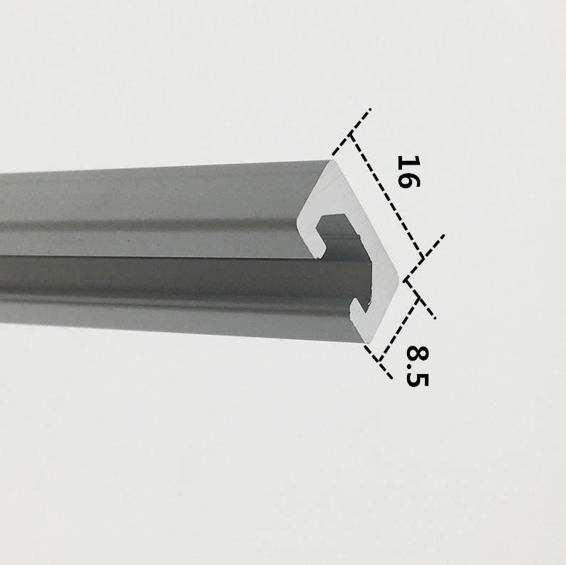 工业铝型材光电安装槽8516U型导轨感应器安装导轨16x85U槽 - 图0