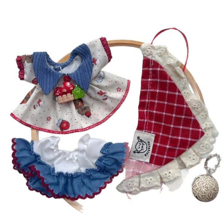 跨境17cm拉布布一代二代可穿娃衣着替衣服LABUBU挂件公仔可穿套装,淘宝优惠券,粉丝福利购,淘宝优惠卷