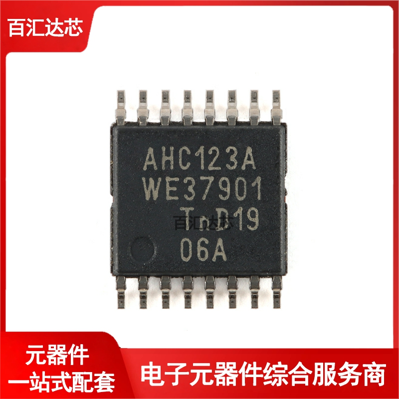 74AHC123APW-Q100J TSSOP-16带复位再触发单稳态多谐振荡器全新-图0