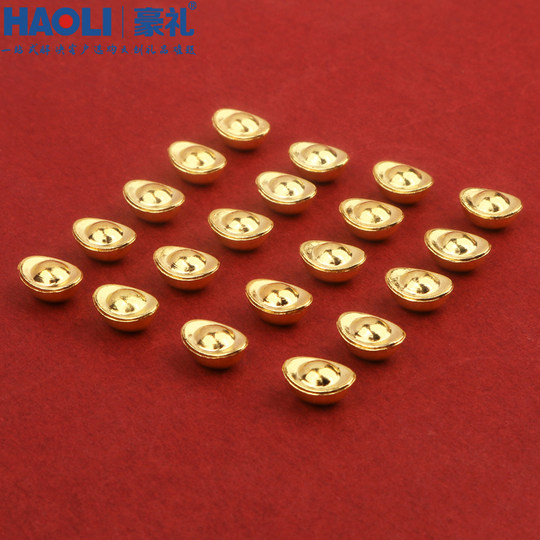 Мини-изысканные маленькие твердые украшения из слитков для привлечения богатства и сокровищ, рог изобилия, рисовый чан, имитация золота, семена дыни, украшения, подарки