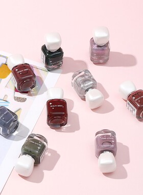 名创优品小方糖指甲油水性可撕拉