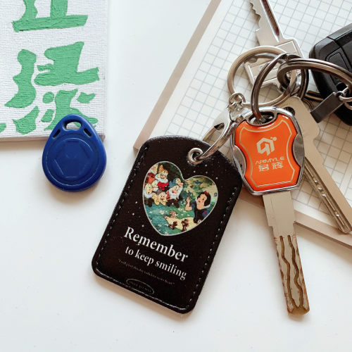 迷你小区门禁卡 保护套小IC ID卡钥匙扣感应滴胶小接送卡电梯卡套 - 图1