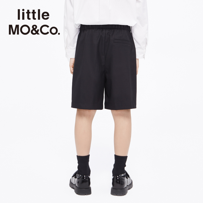 little moco童装秋男童演出服礼服西装裤儿童直筒短裤五分裤裤子